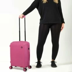 IT Luggage Spontaneous - Cabin (Azalea Pink) -UK Suitcase Sales 2024 it Luggage MAR23 04 V2 PINK NO POCKET